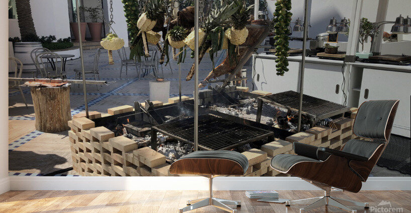 Outdoor Sunkist Grilling Dubai Style Wall Murals