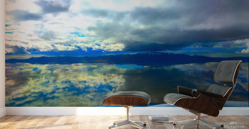 Reflections Over Great Salt Lake  2 Wall Murals