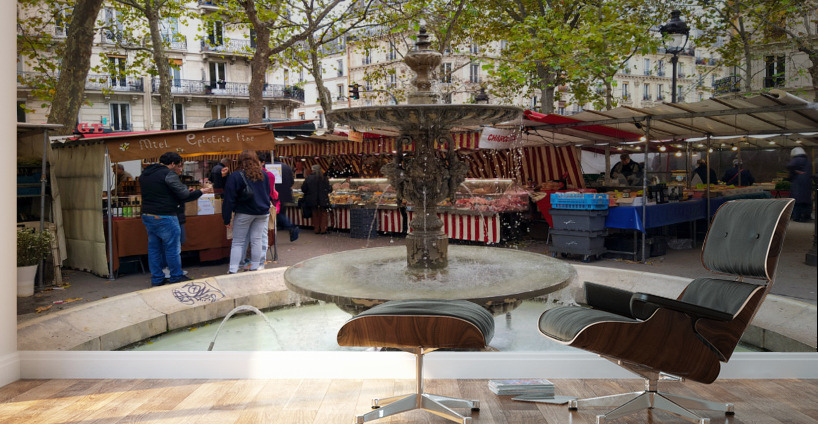 Streets of Paris -- Farmers Market Wall Murals
