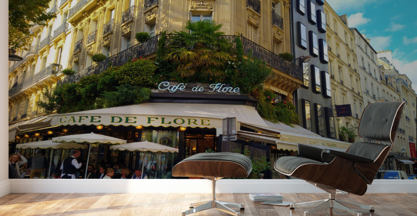 Cafe de Flore Wall Murals