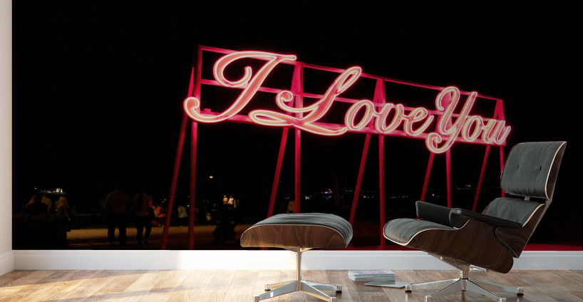 I LOVE YOU Sign Wall Murals