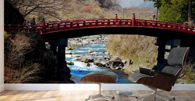 Water Under the Japanese Bridge Wall Murals