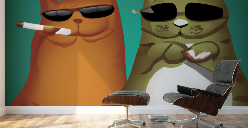 BadCatz Selfie 1A Wall Murals