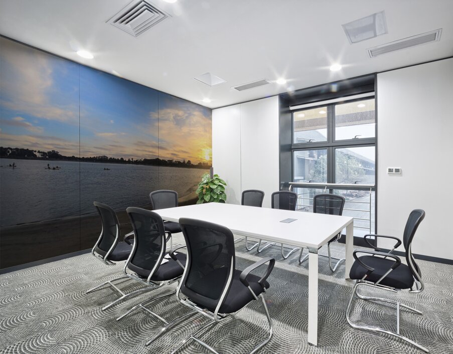 Panoramic San Diego Sunset: Moments between Light and Tide Wall Printing