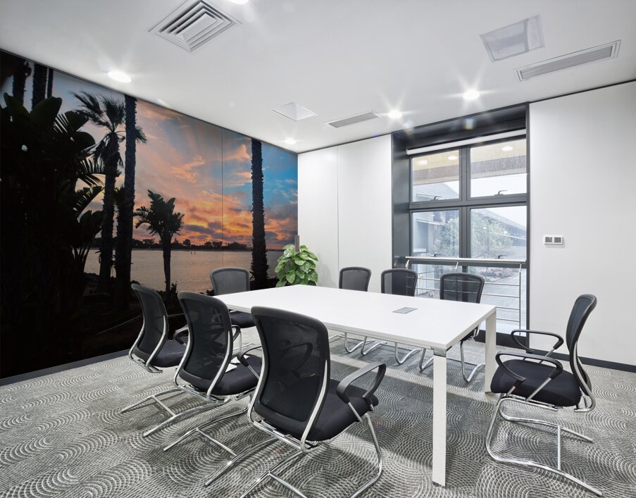 San Diego Sunset: Silent Waters Painted Skies Standing Tall Wall Printing