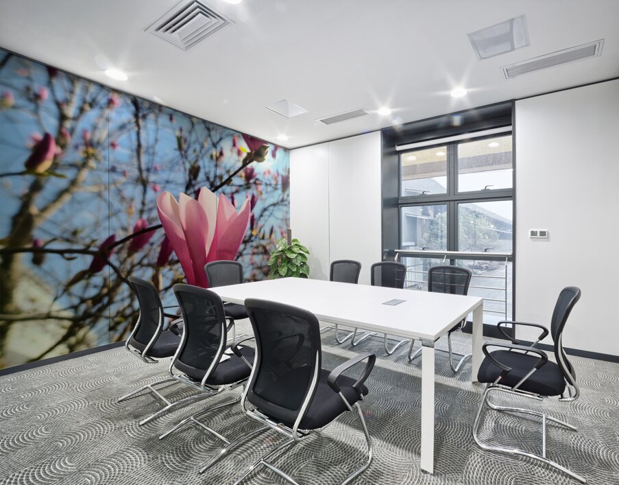 Spring Sun Worshipping Magnolia Wall Printing