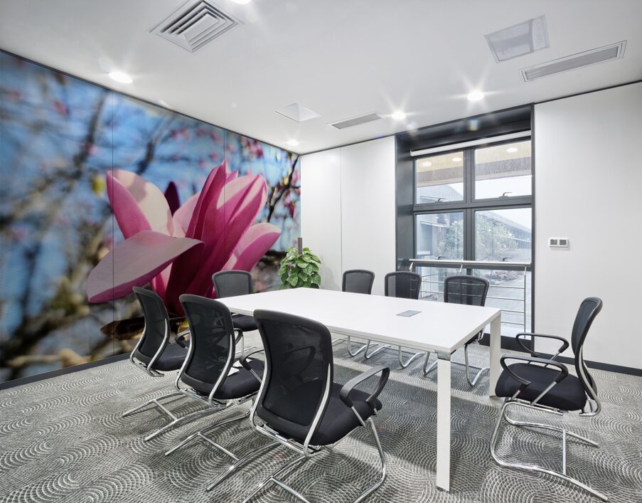 The Velvet Moment Between Bud and Bloom Wall Printing