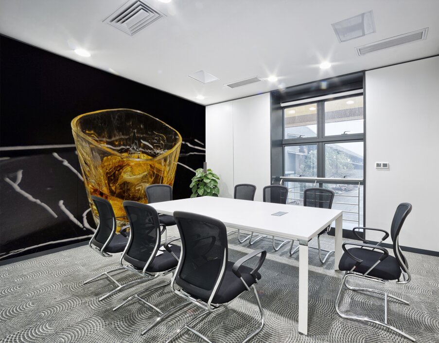 Aged Gold in a Crystal Cage Wall Printing