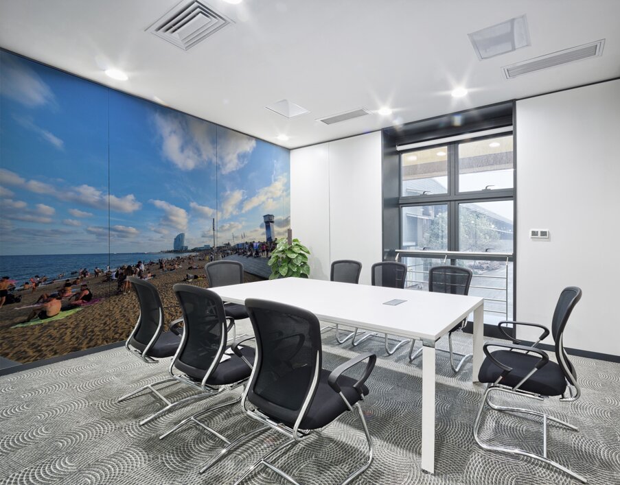 The Soft Chaos of Summer Wall Printing