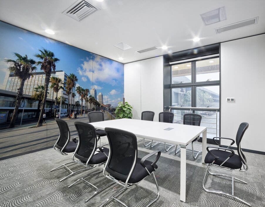 Sun-Kissed Horizons: Barcelona Beach Wall Printing