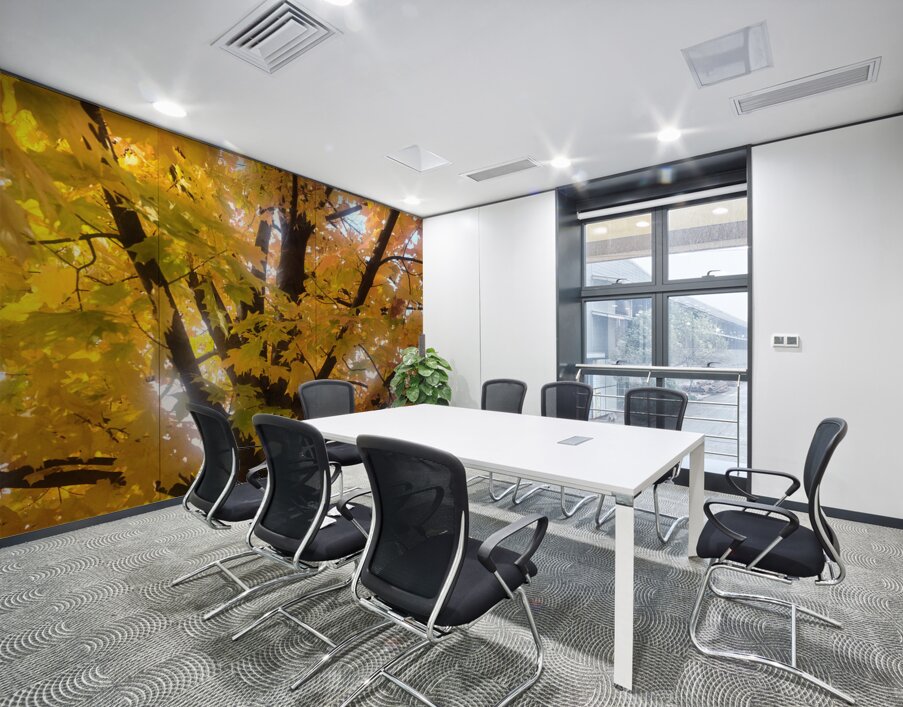 Golden Hour Tree Time: Crowned by Fall Wall Printing