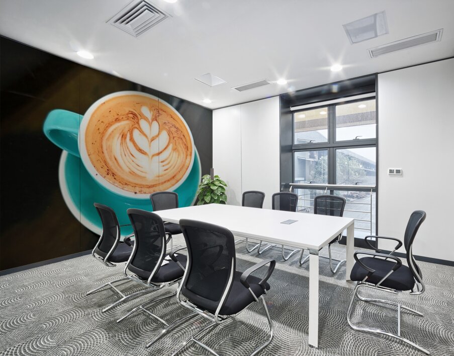 Latte Bloom April 2025 Art in a Cup Wall Printing