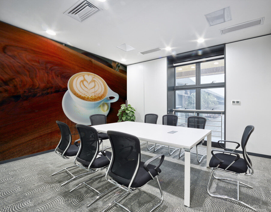 I Heart Coffee Wall Printing