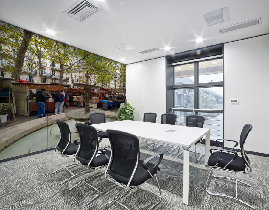 Streets of Paris -- Farmers Market Wall Printing
