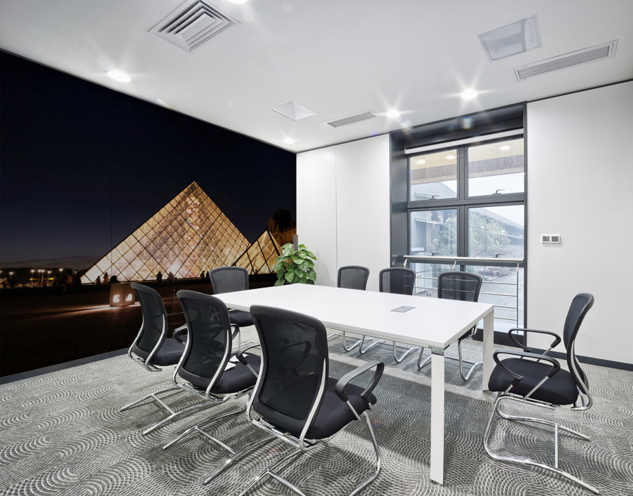 Evening Louvre Wall Printing