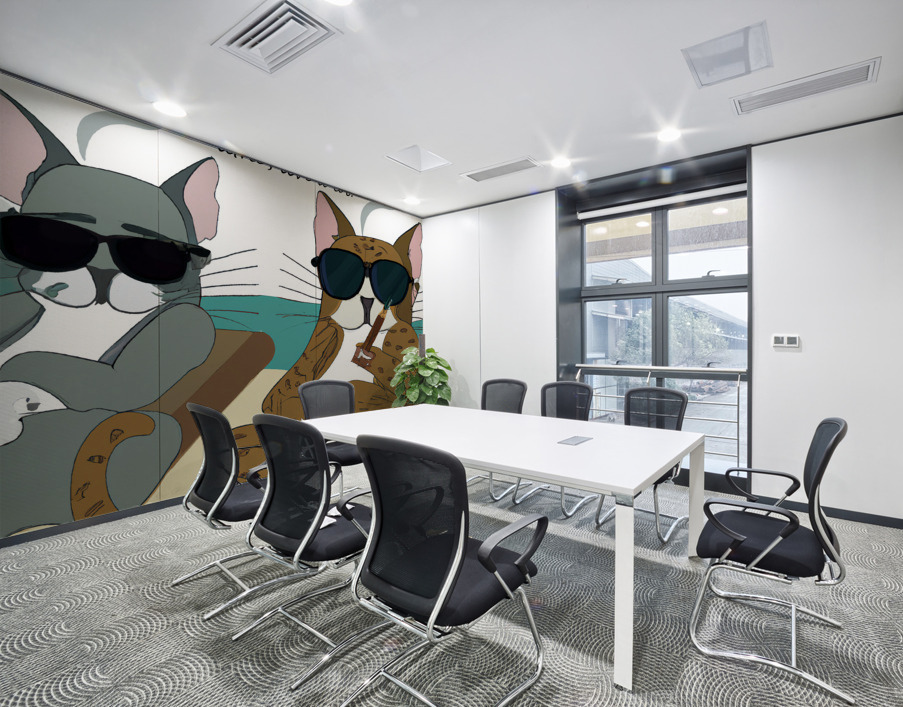 BadCatz Beach Bums 1C Wall Printing