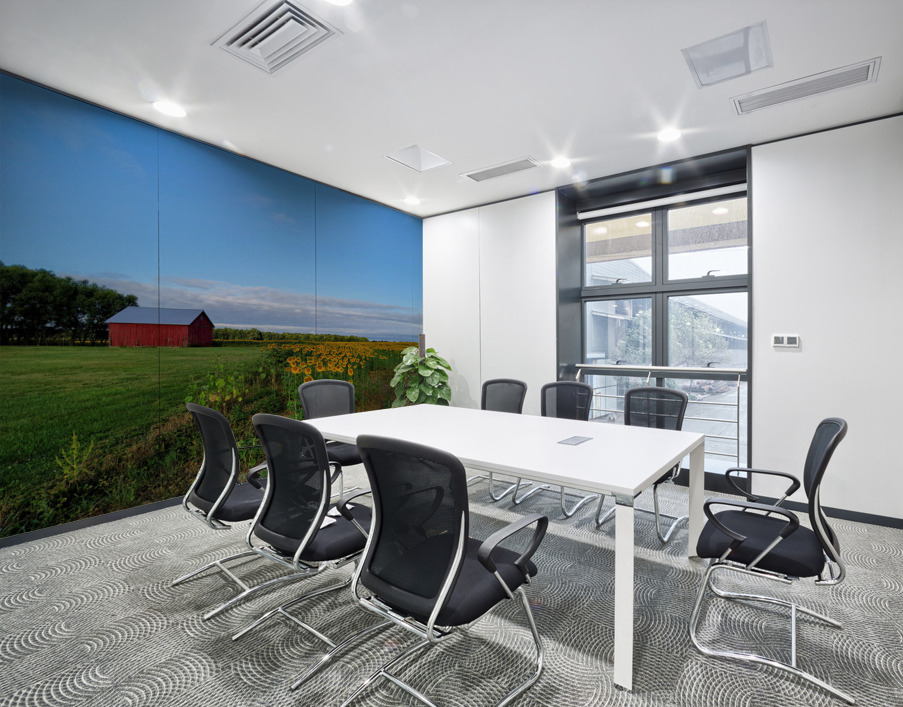 Barn & Blossoms Wall Printing