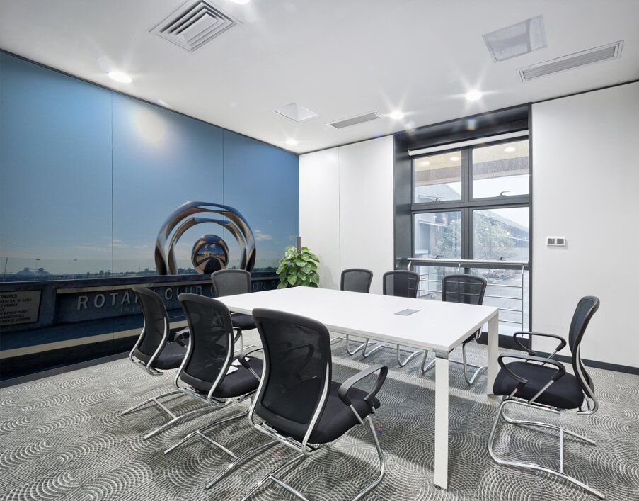 Rotary Club Centennial Sculpture Metallic Eyeball to Heaven Wall Printing