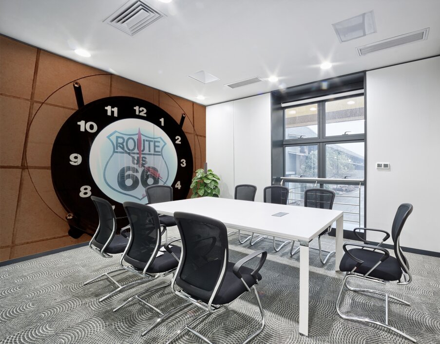 Route 66 Clock Wall Printing