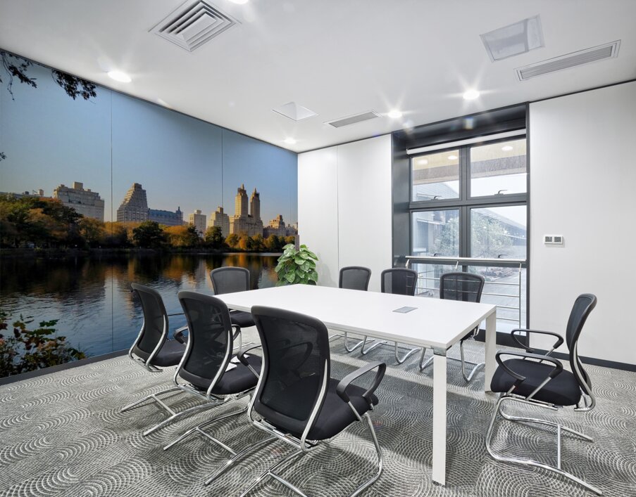 Central Park Reservoir Reflections Wall Printing