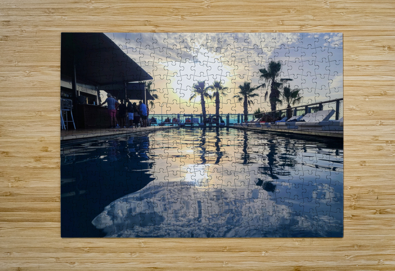 Velvet Pool Burning Sky Click4Pix Puzzle printing