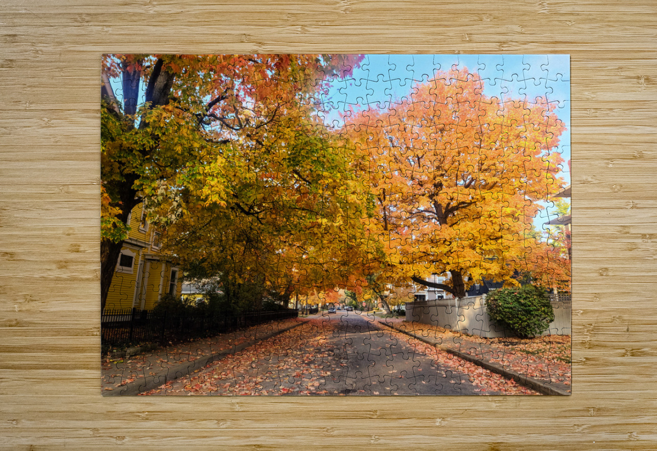 Fall Over the Road: Whispers of Fall Click4Pix Puzzle printing