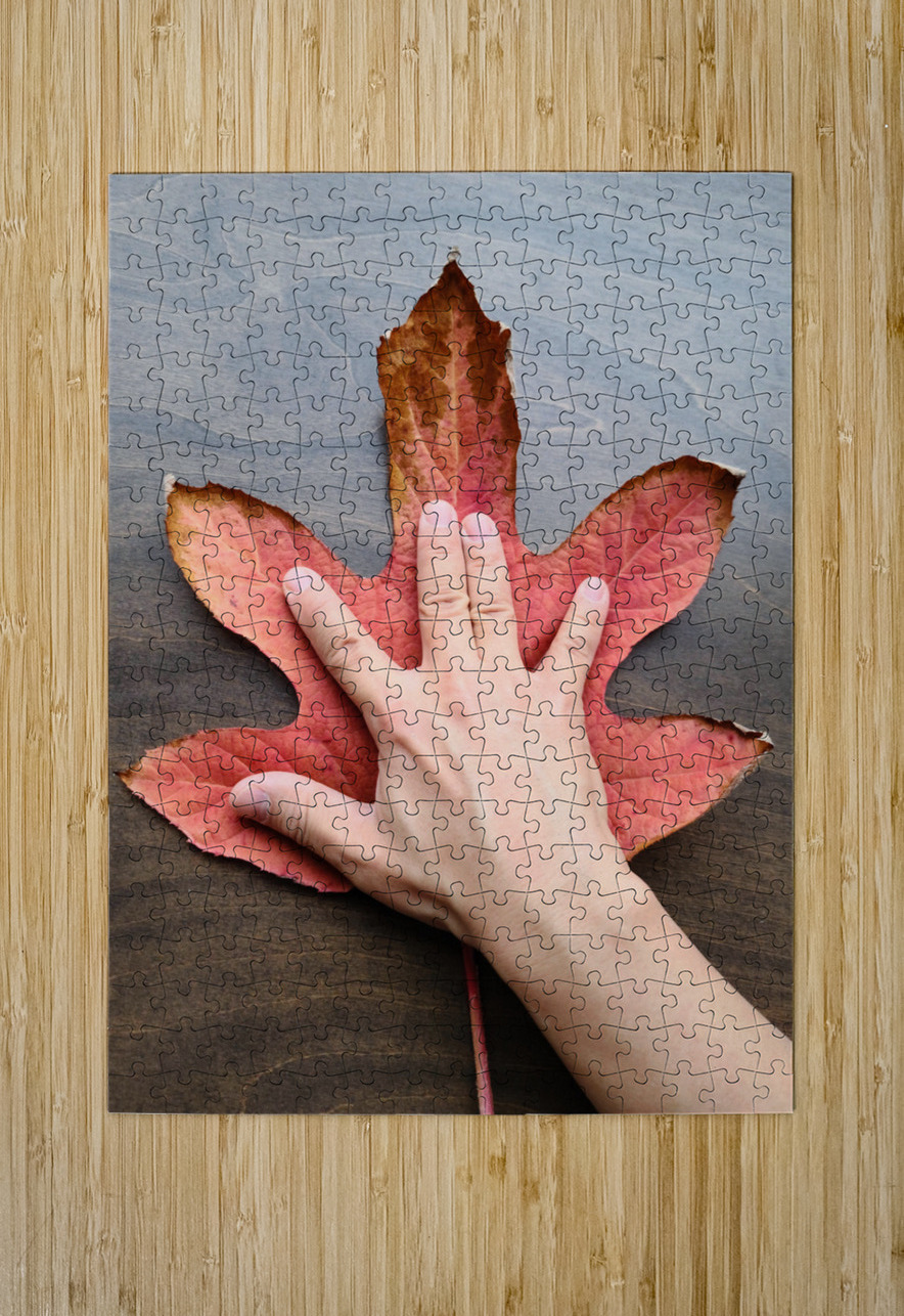 Holding Onto Fall: Nature’s High Five Click4Pix Puzzle printing
