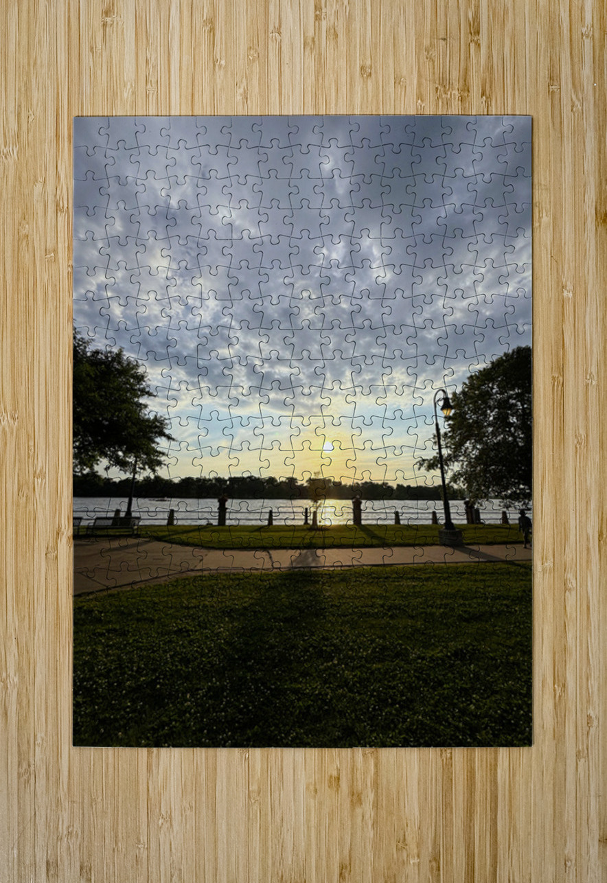 Twilight’s Breath Along the Waterfront Path Click4Pix Puzzle printing