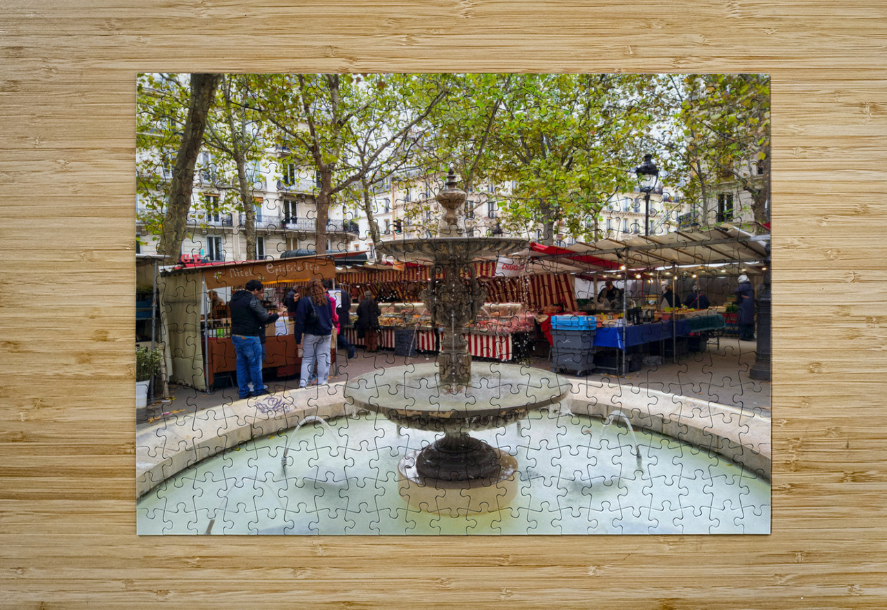 Streets of Paris -- Farmers Market Click4Pix Puzzle printing