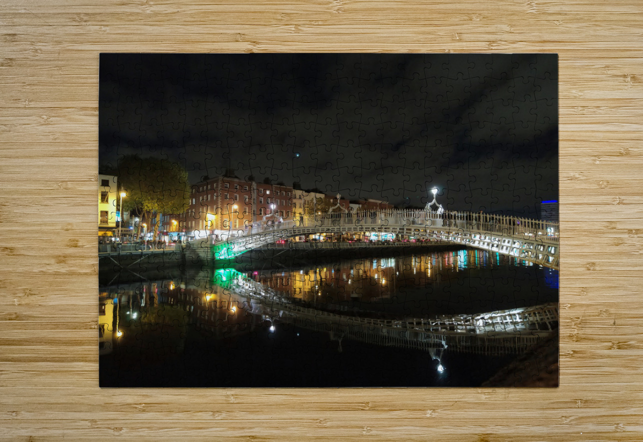 Dublin Dreams along River Quay 1C Click4Pix Puzzle printing