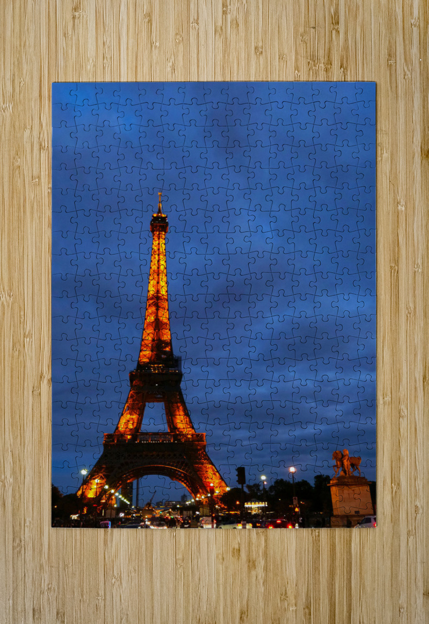 Eiffel Tower at Night 2 Click4Pix Puzzle printing