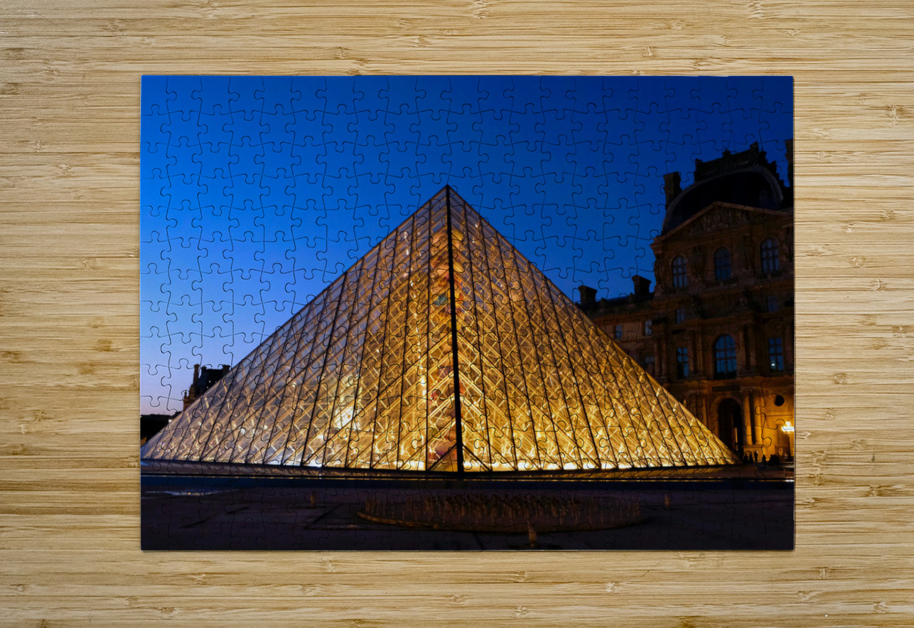 A Louvre Triangle Click4Pix Puzzle printing