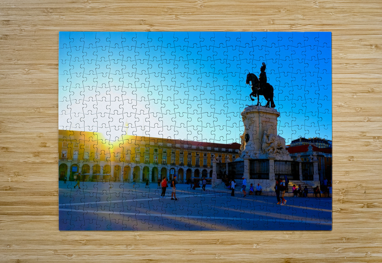Charging into the Sunset at Riverfront Square Click4Pix Puzzle printing