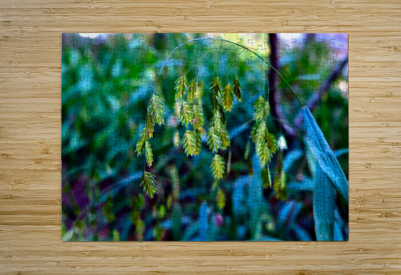 Silent Green Wind Chimes 2 Click4Pix Puzzle printing