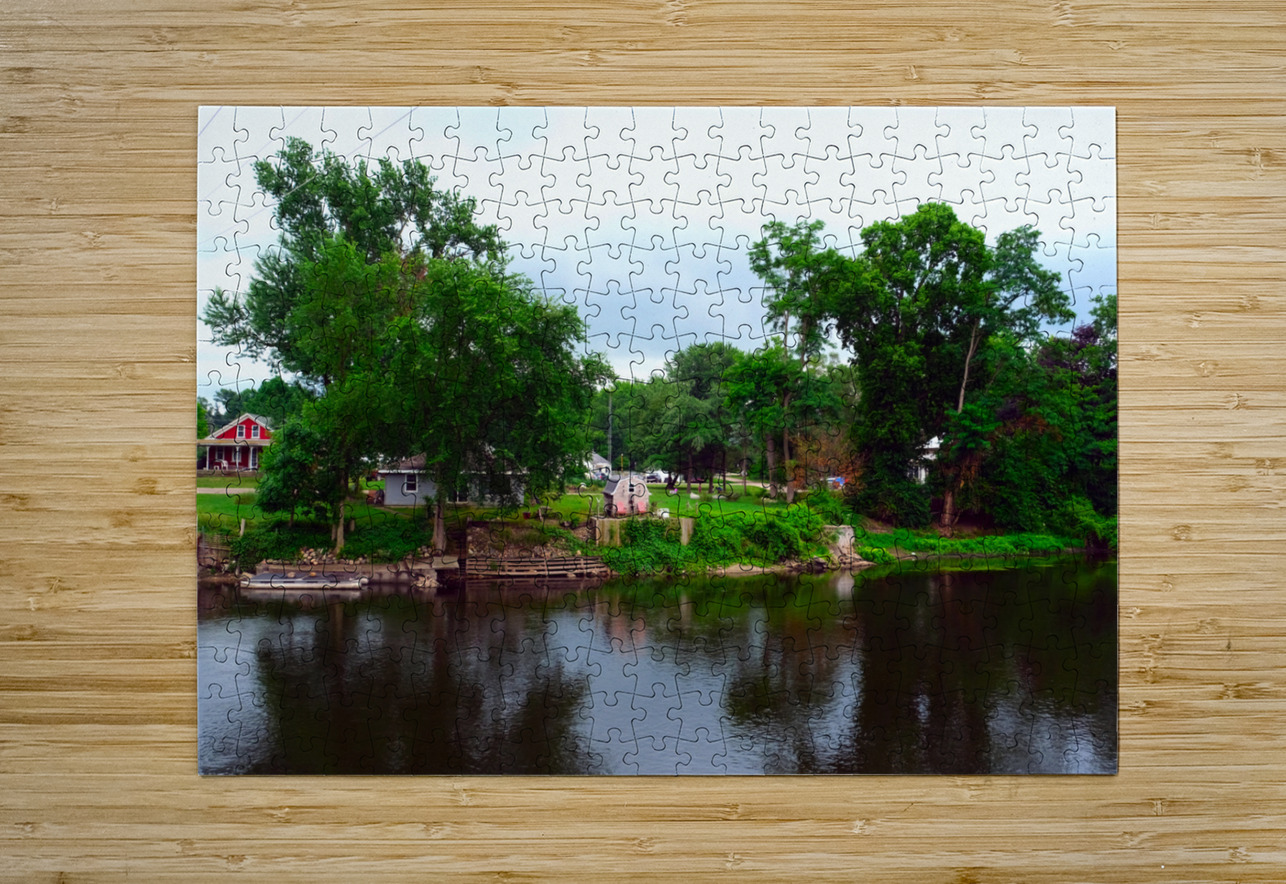 Country Home on Lake Click4Pix Puzzle printing