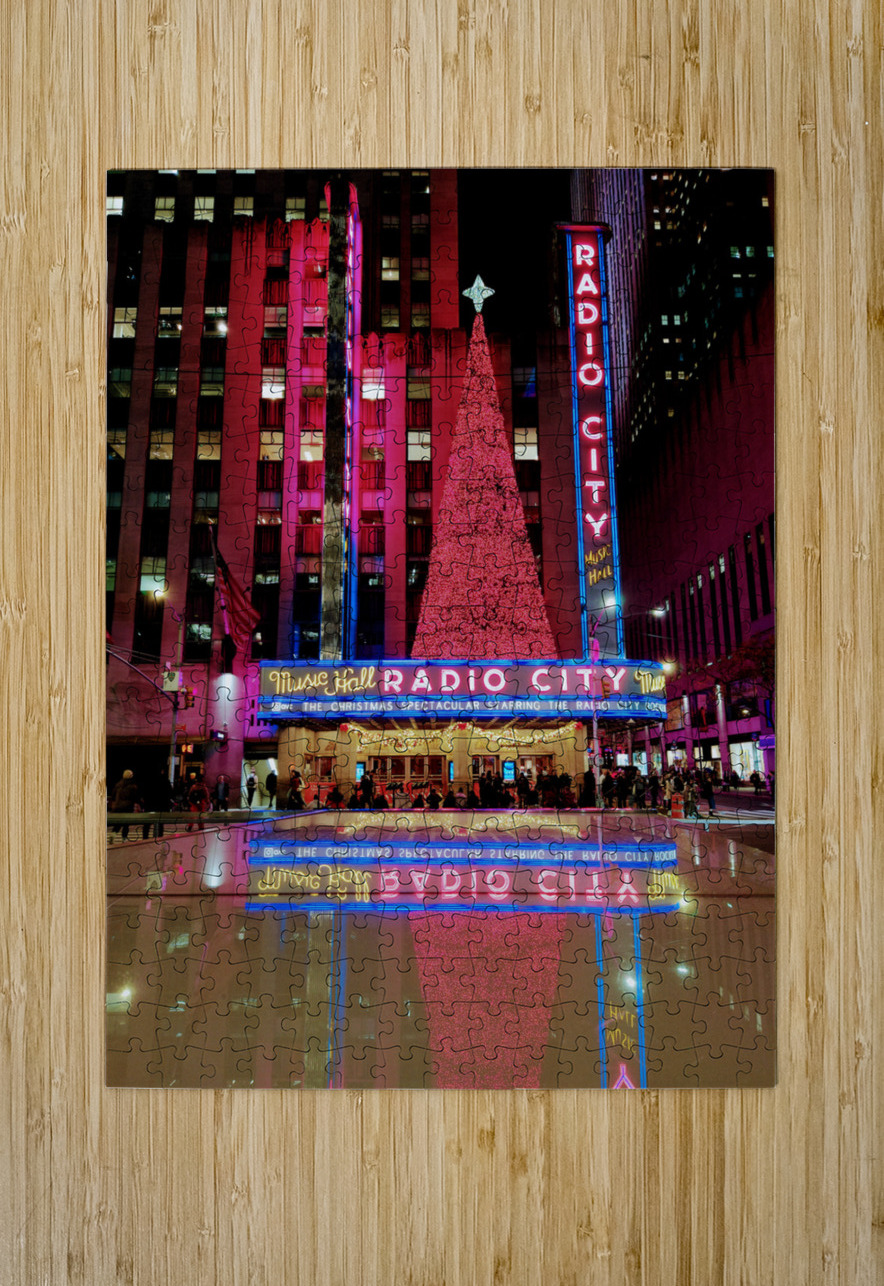 Neon Christmas at Radio City Click4Pix Puzzle printing