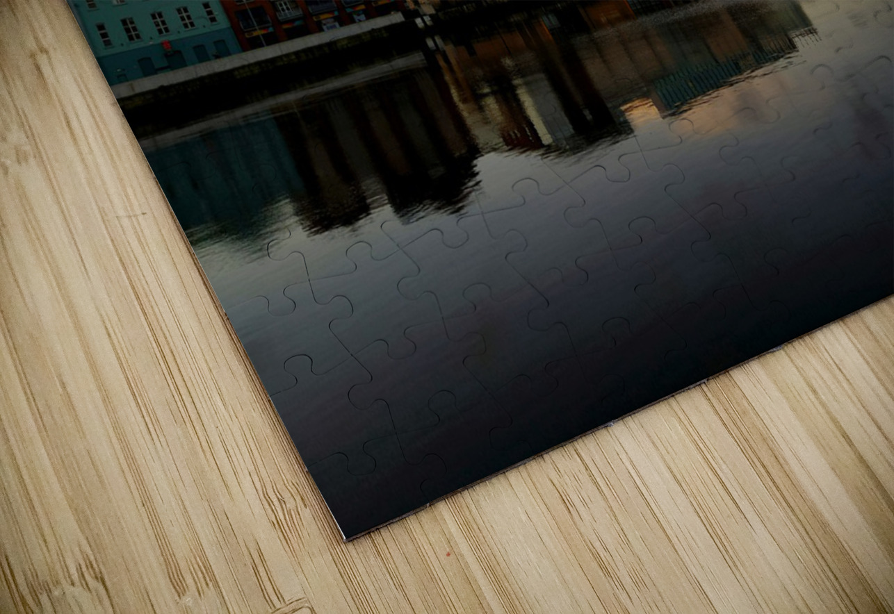 Calm Along River Quay 2 Click4Pix Puzzle